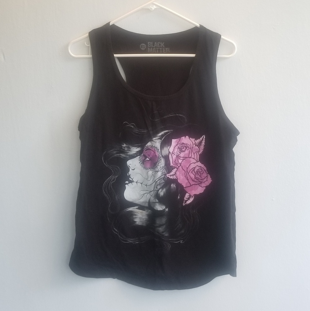 SOLD Black Matter DiaDeLos Muertos Graphic Tank